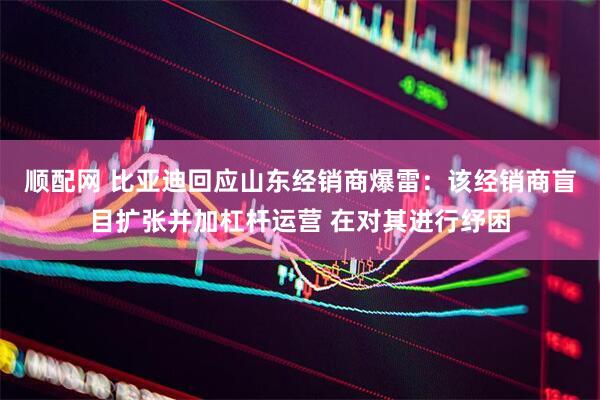 顺配网 比亚迪回应山东经销商爆雷：该经销商盲目扩张并加杠杆运营 在对其进行纾困